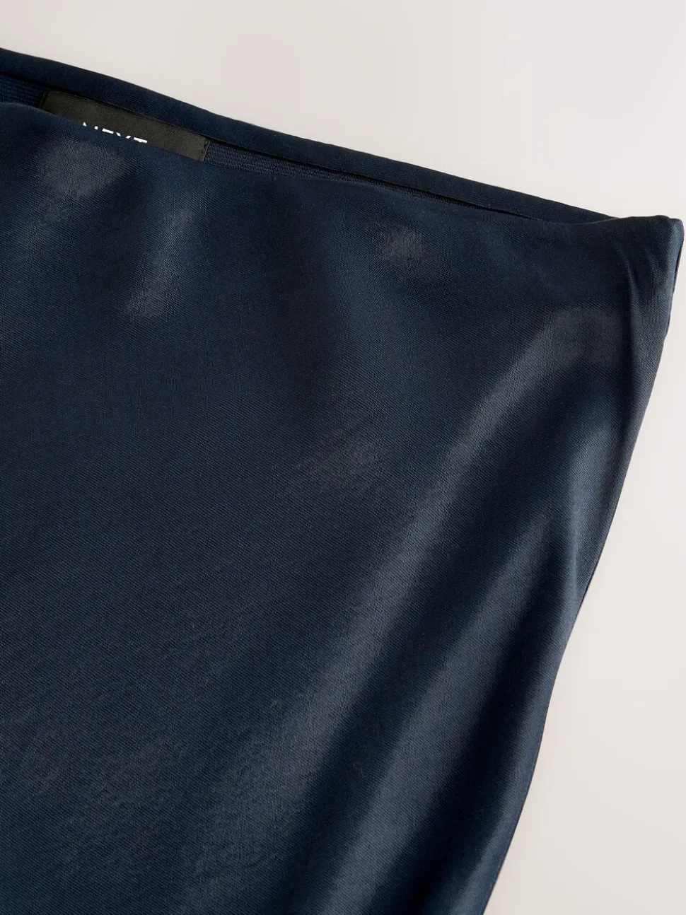 Donkerblauw - Satijnen midirok