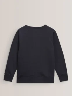 Donkerblauw - Schoolsweater met ronde hals (3-17jr)