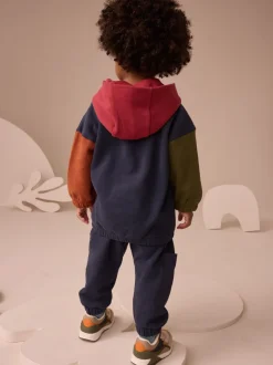 Donkerblauw - Set met hoodie en joggingbroek (3mnd -7jr)