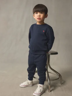 Donkerblauw - Set met sweatshirt en joggingbroek (3mnd-7jr)