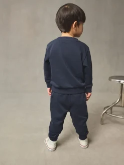 Donkerblauw - Set met sweatshirt en joggingbroek (3mnd-7jr)
