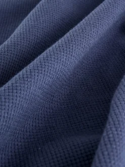 Donkerblauw - Set van T-shirt met textuur en korte mouwen en shorts (3 - 16 jr)
