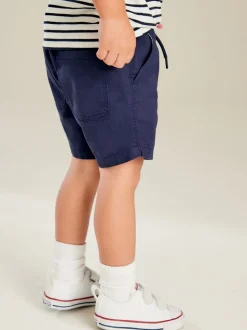 Donkerblauw - Shorts met trekkoord (3mnd-7jr)