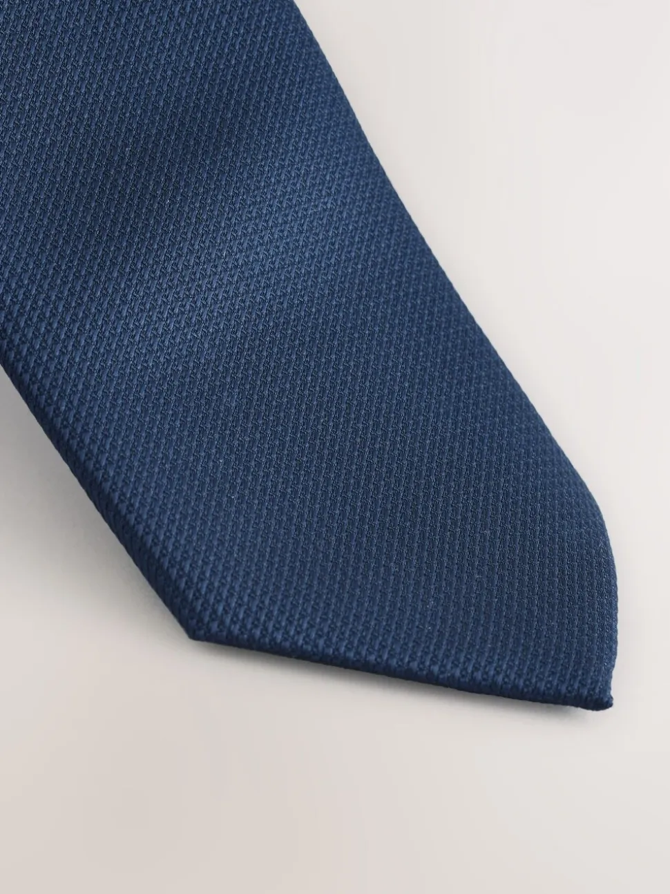 Donkerblauw - Skinny - Stropdas met textuur