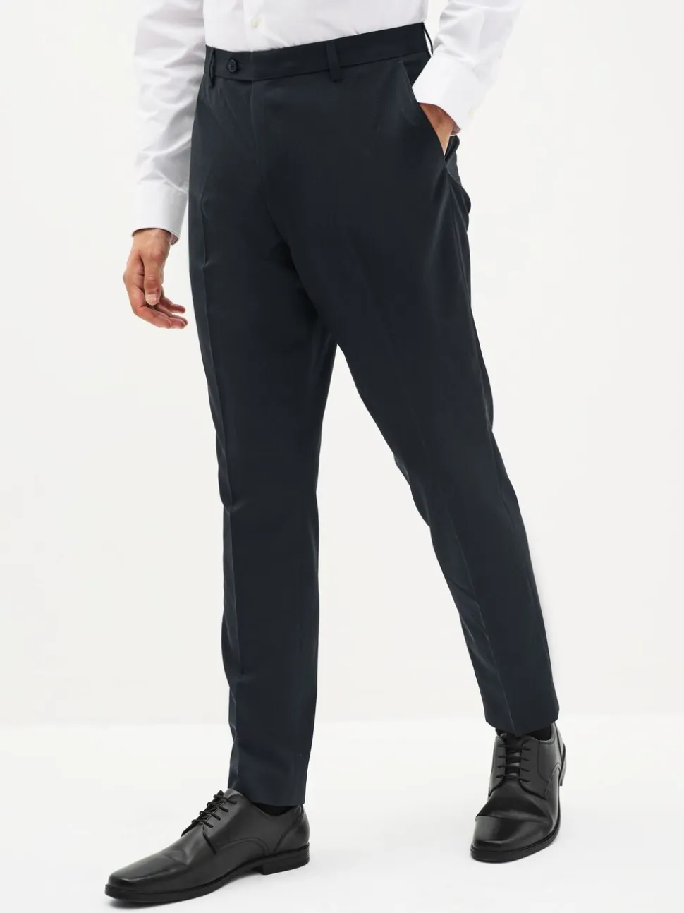 Donkerblauw - Slim Fit - Chique stretchy broek
