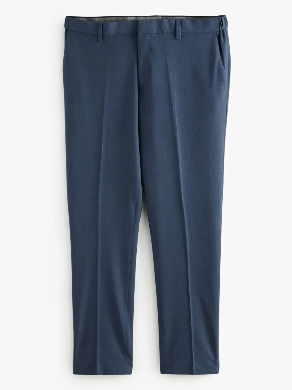 Donkerblauw - Slim Fit - Elasticated Waist Motionflex Stretch Smart Trousers