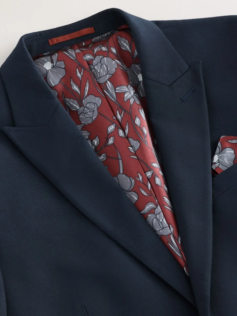 Donkerblauw - Slim Fit - Kostuum met twee knopen: colbert