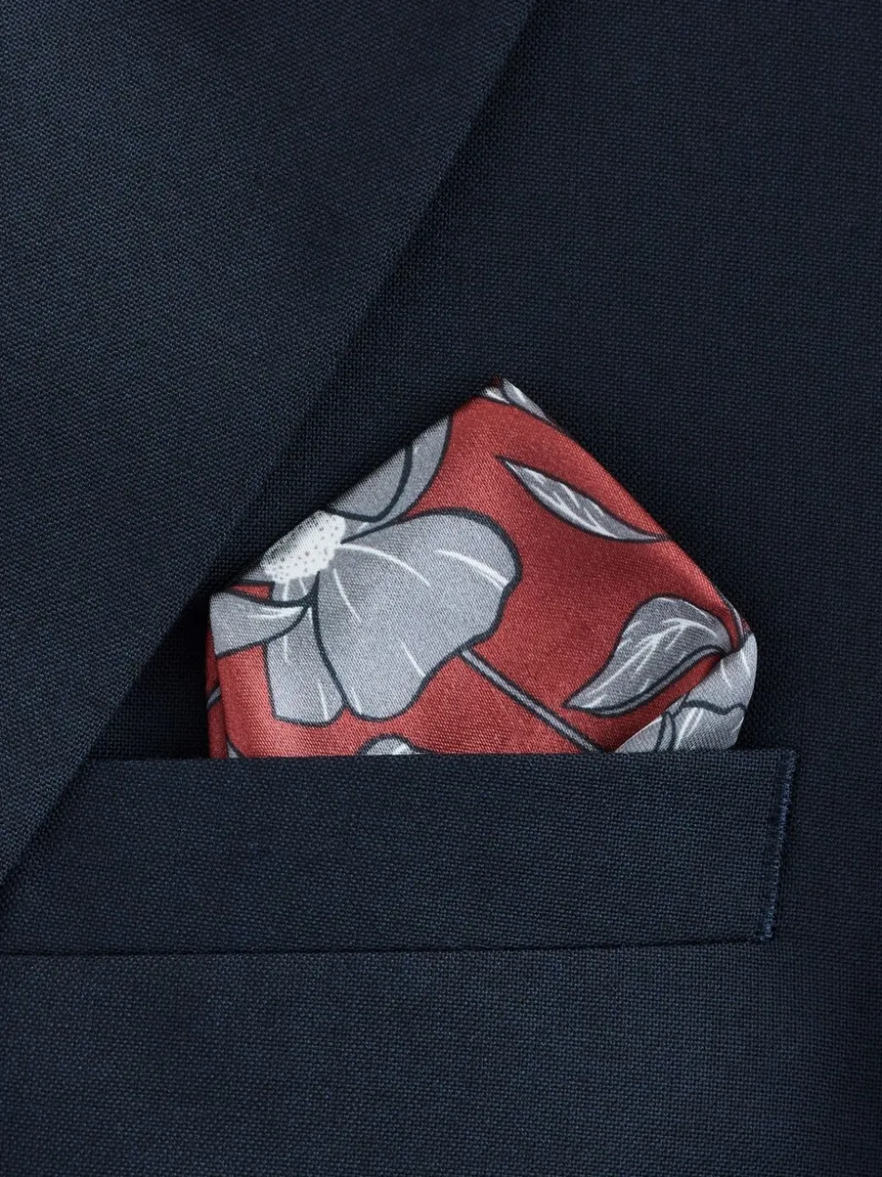 Donkerblauw - Slim Fit - Kostuum met twee knopen: colbert