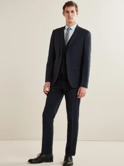 Donkerblauw - Slim Fit - Must-have kostuum: colbert