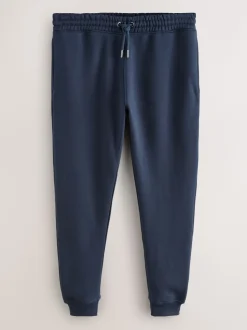 Donkerblauw - Slim Fit - Slim Fit Brushback Heavyweight Joggers