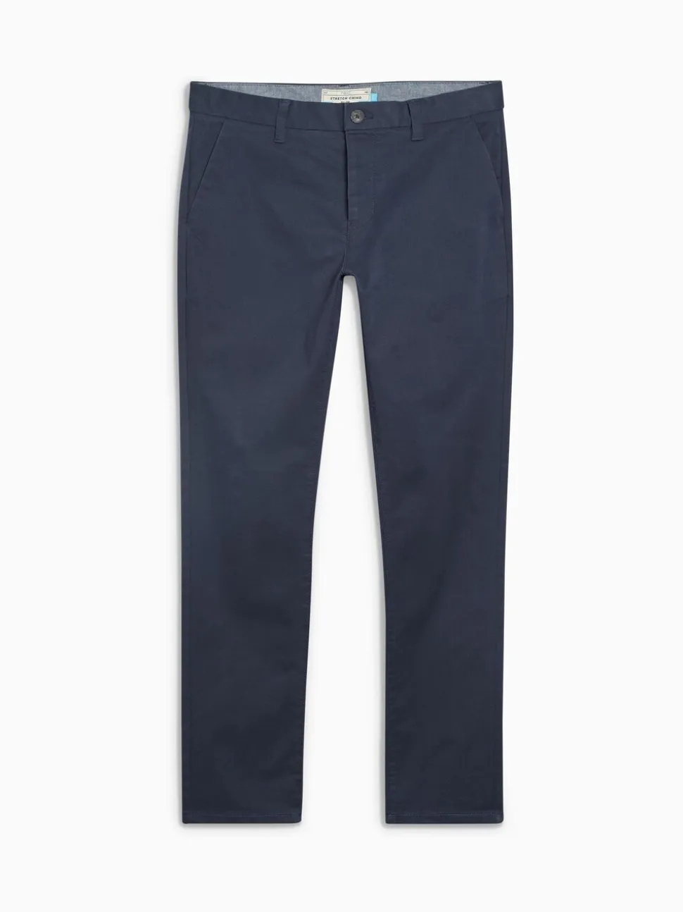 Donkerblauw - Slim Fit - Stretchy chino