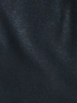 Donkerblauw - Slim Fit Jacquard Pattern Tuxedo Suit Jacket