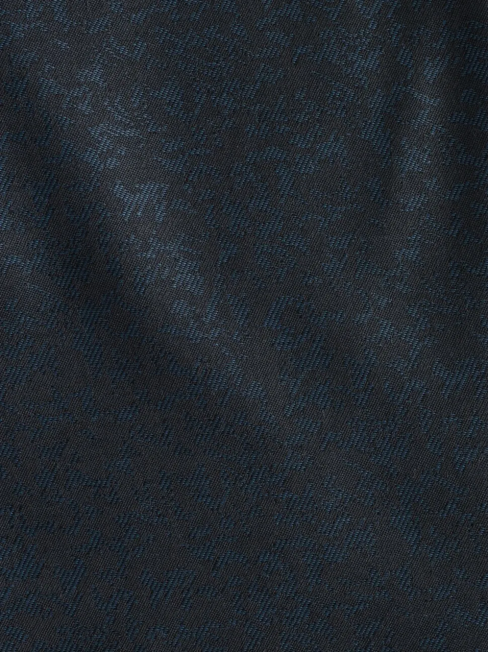 Donkerblauw - Slim Fit Jacquard Pattern Tuxedo Suit Jacket