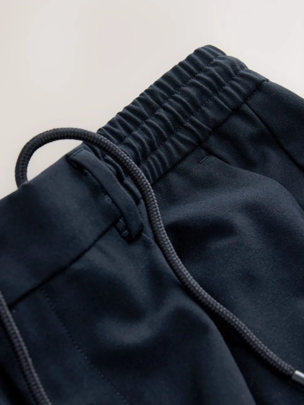 Donkerblauw - Slim fit stretchy Broeken met intern trekkoord