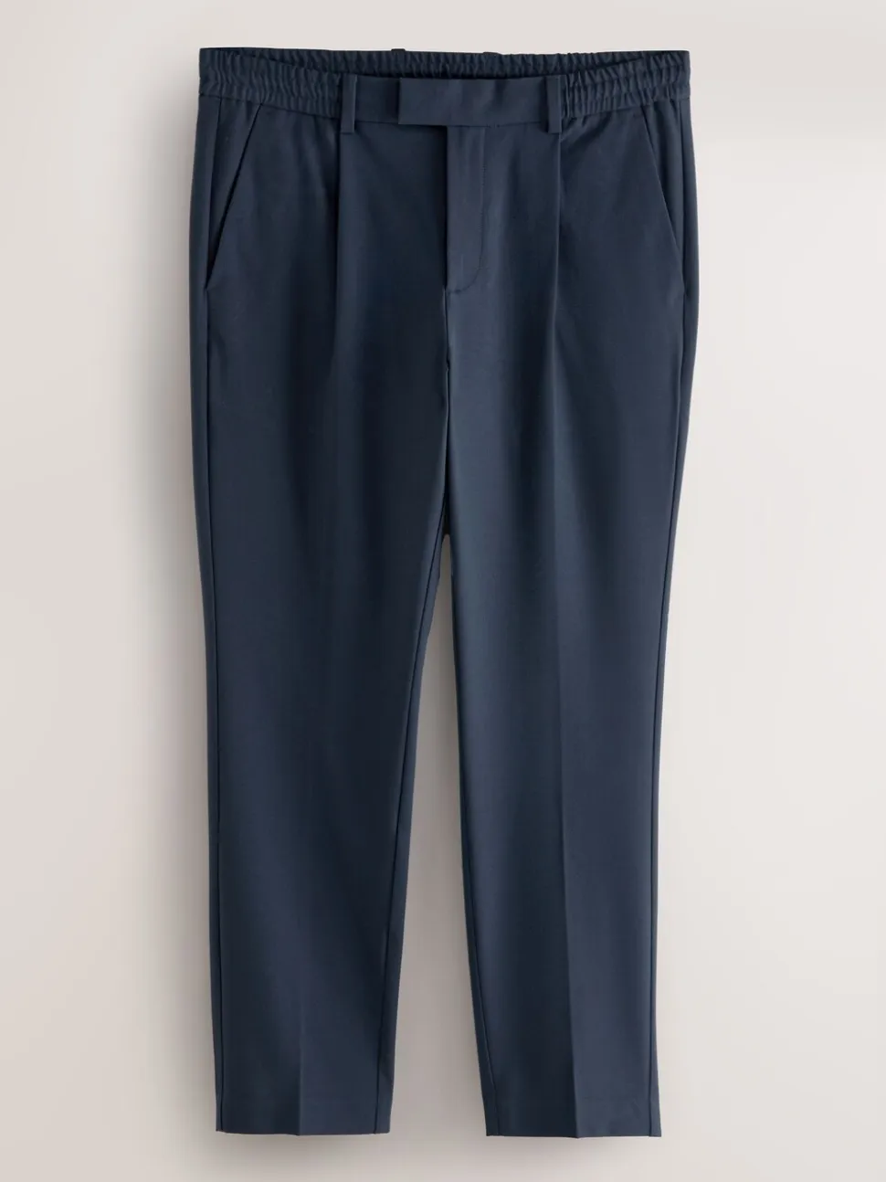 Donkerblauw - Slim fit stretchy Broeken met intern trekkoord