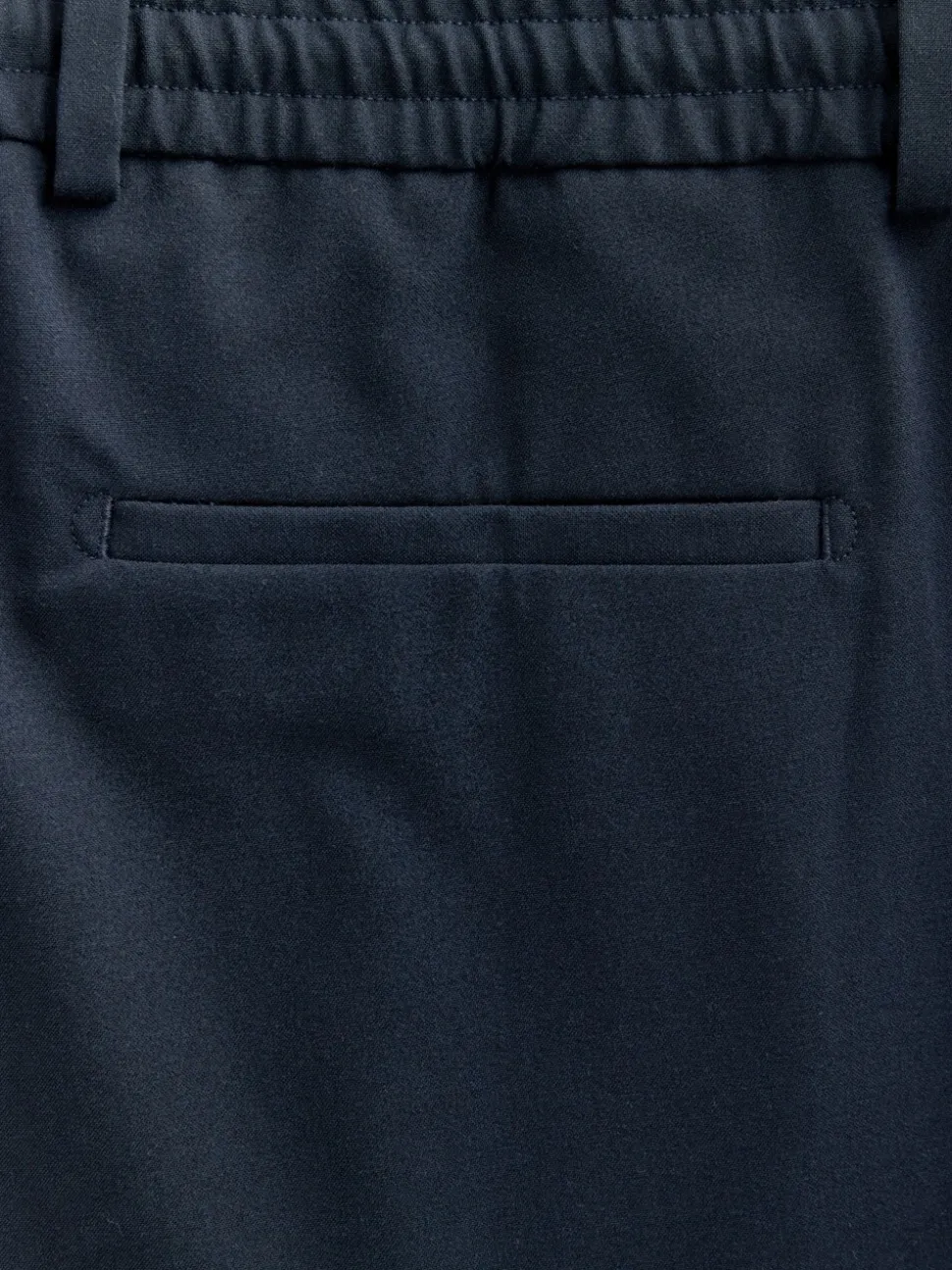 Donkerblauw - Slim fit stretchy Broeken met intern trekkoord