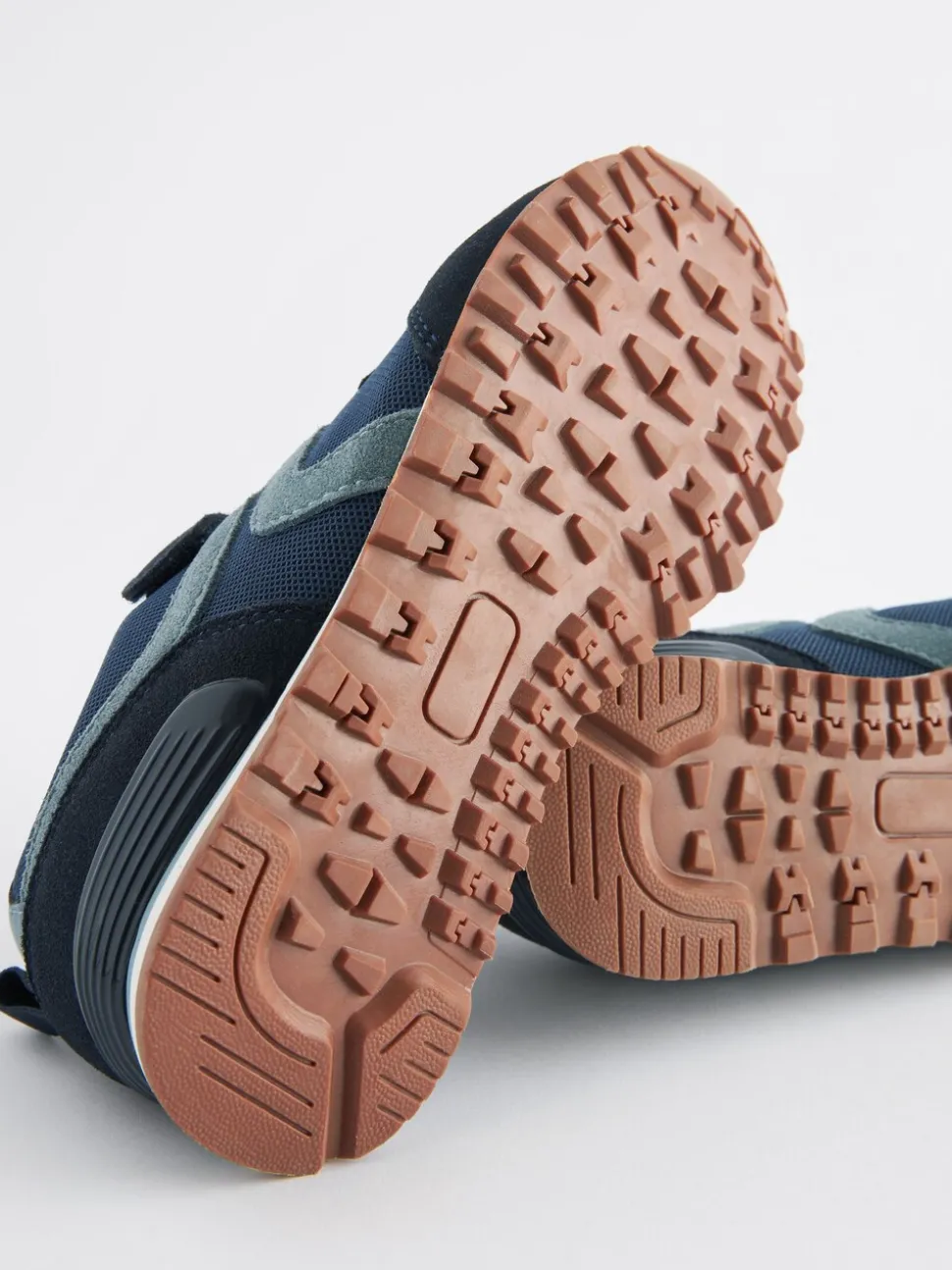 Donkerblauw - Sneakers met één bandje en elastische veters