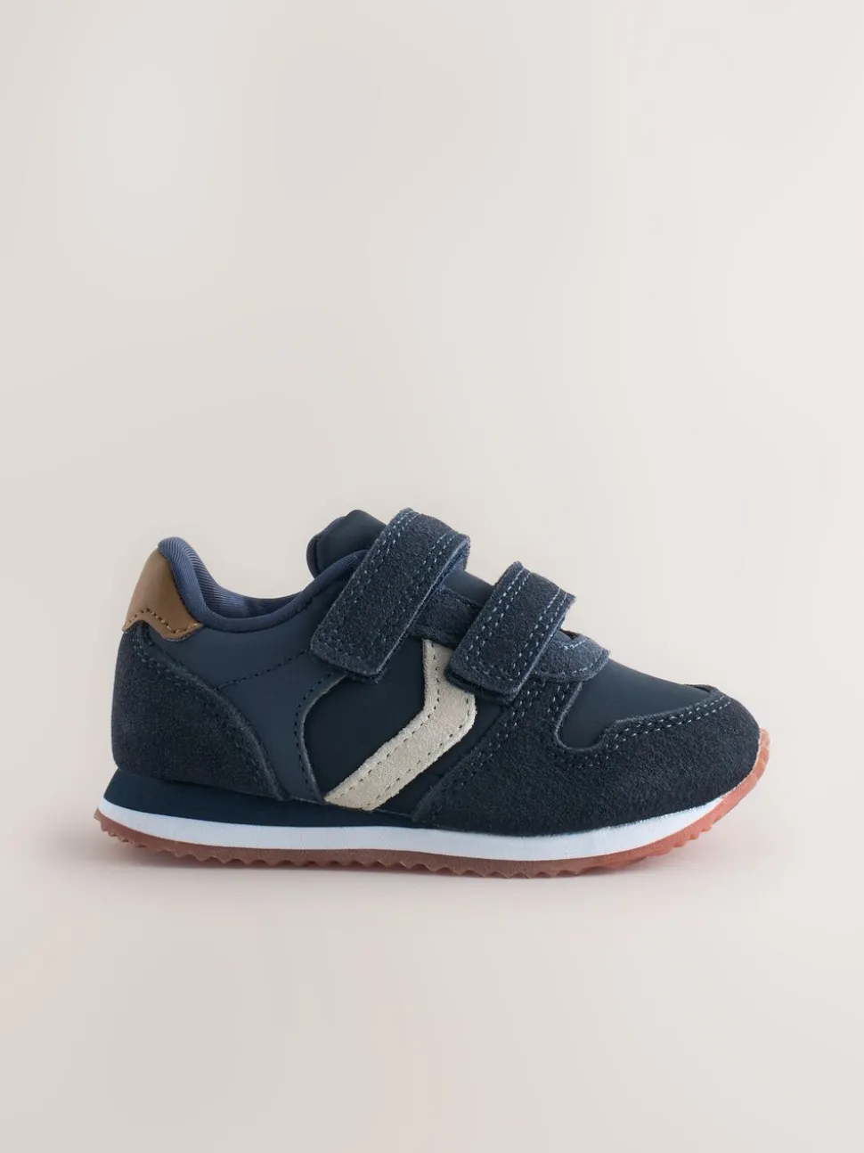 Donkerblauw - Sneakers met twee klittenbandjes