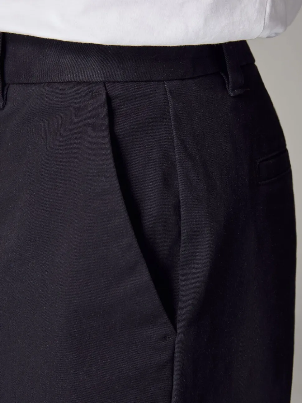 Donkerblauw - Straight fit - Stretchy chino