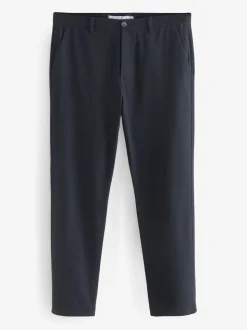 Donkerblauw - Straight fit - Stretchy chino