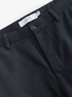 Donkerblauw - Straight fit - Stretchy chino