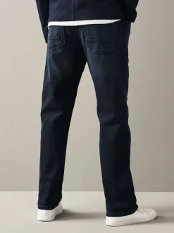 Donkerblauw - Straight fit - Authentic jeans met riem