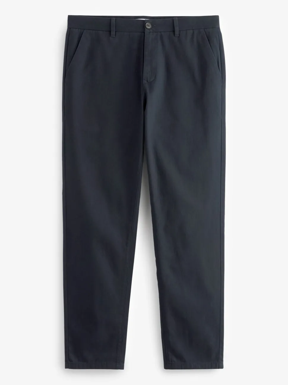 Donkerblauw - Straight-fit chino van 100% katoen