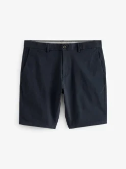 Donkerblauw - Strakke Pasvorm - Chinoshort met stretch