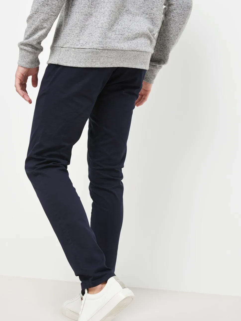 Donkerblauw - Strakke Pasvorm - Stretchy chino