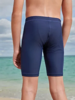 Donkerblauw - Stretch zwemshorts (3-16 jr)