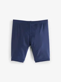 Donkerblauw - Stretch zwemshorts (3-16 jr)
