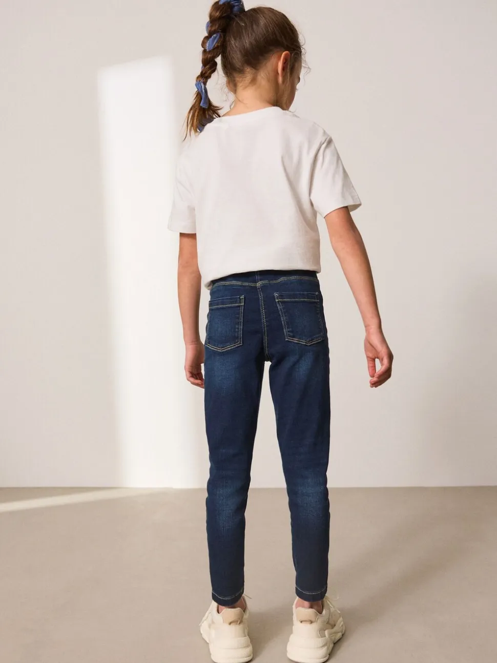 Donkerblauw - Stretchleggings (3-16 jr)