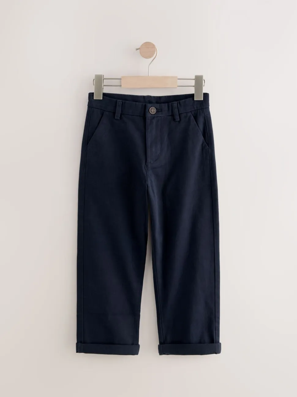 Donkerblauw - Stretchy chino's (3-17jr)