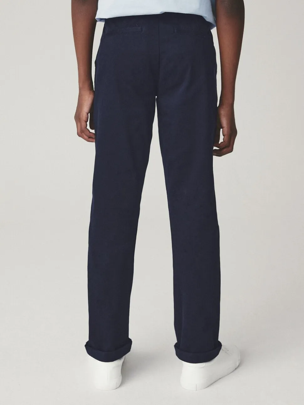 Donkerblauw - Stretchy chino's (3-17jr)