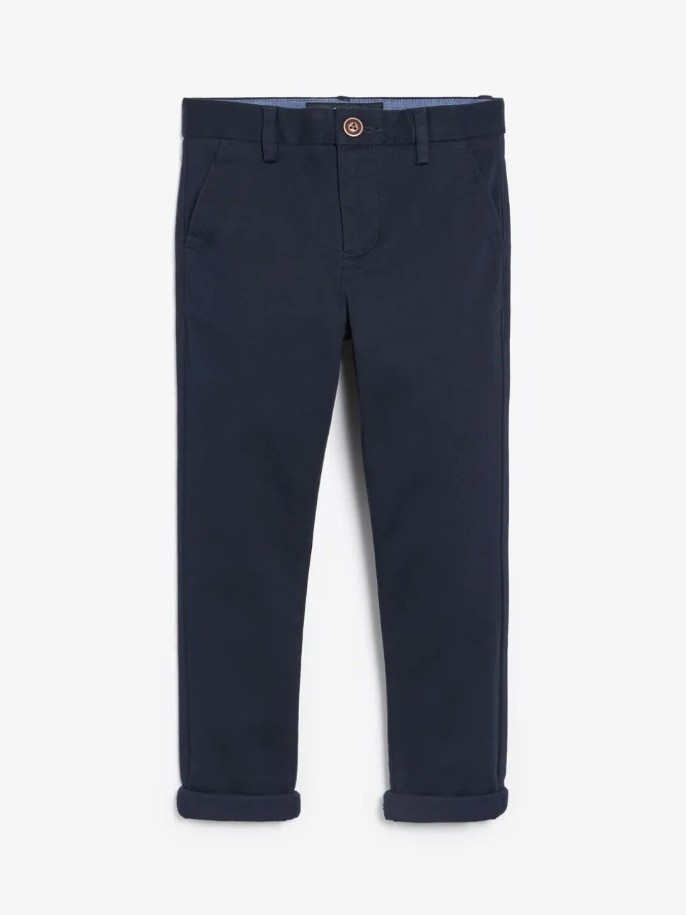 Donkerblauw - Stretchy chino's (3-17jr)