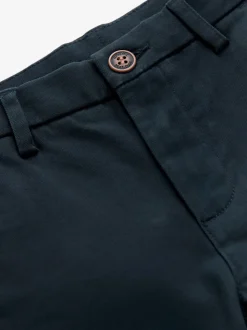 Donkerblauw - Stretchy chino's (3-17jr)