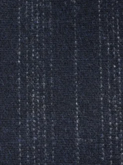 Donkerblauw - Striped Wool Blend Suit Waistcoat