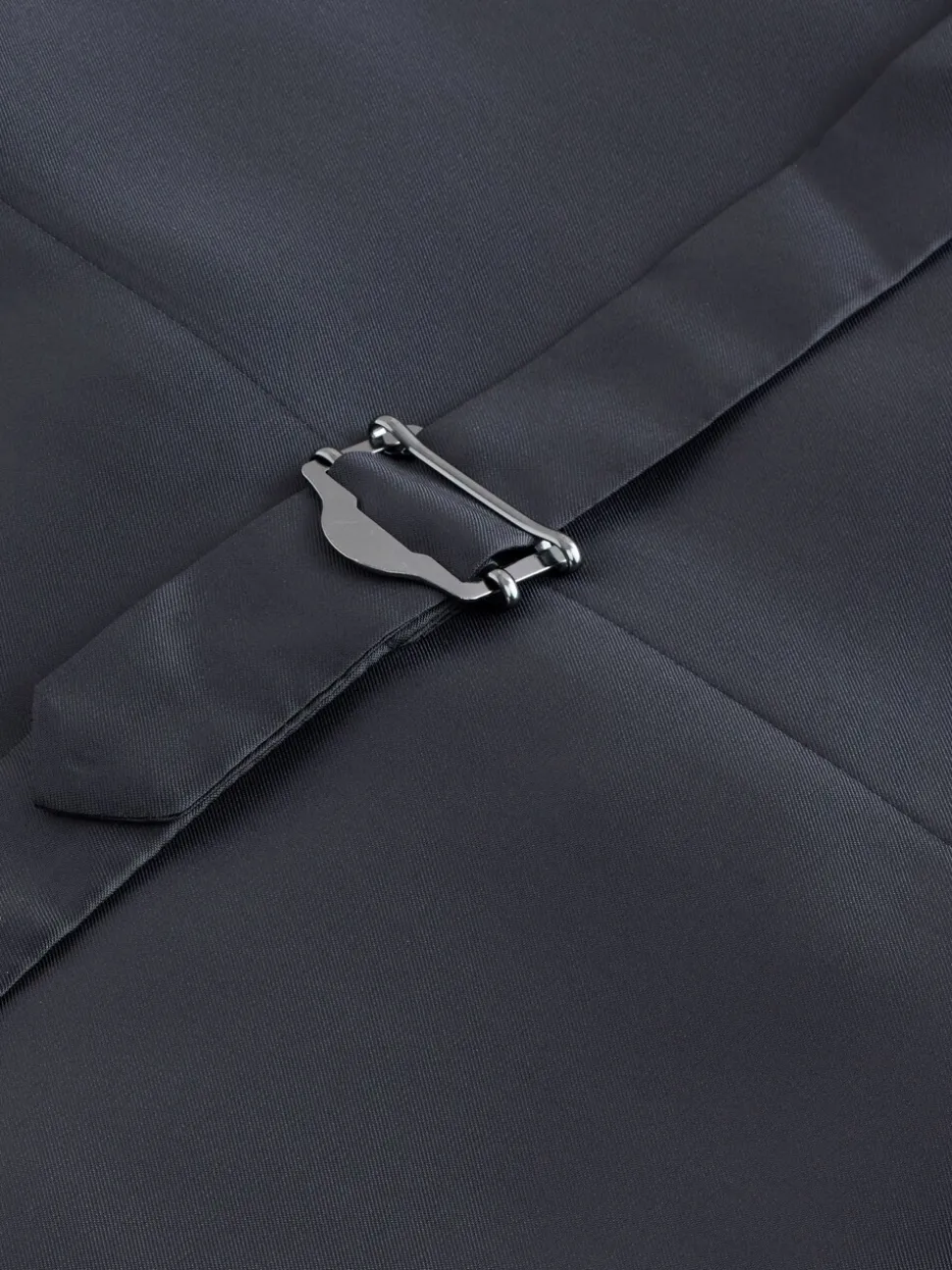Donkerblauw - Striped Wool Blend Suit Waistcoat