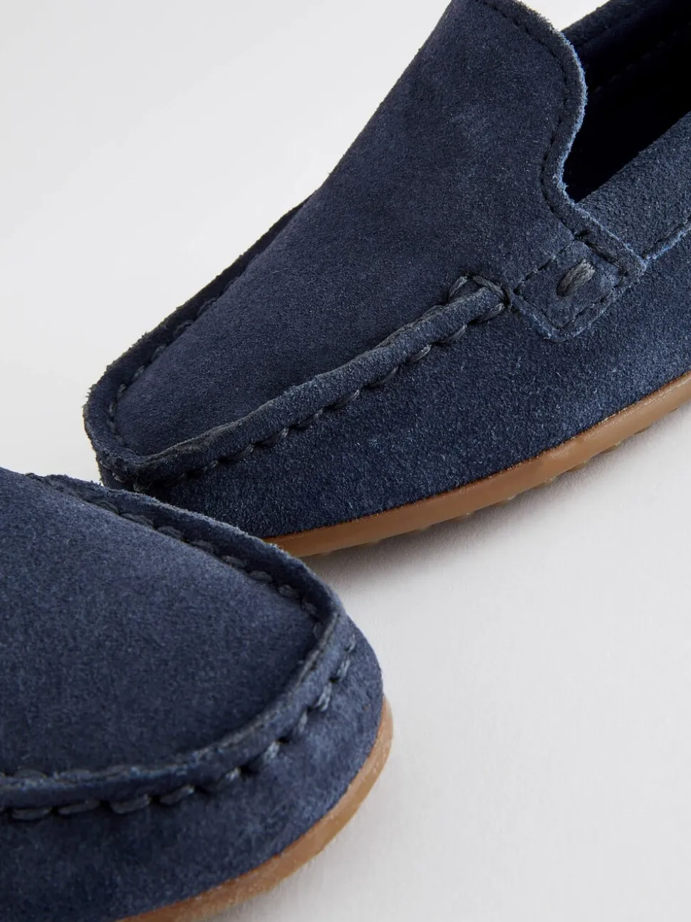 Donkerblauw - Suede Slip-Ons Loafer Shoes