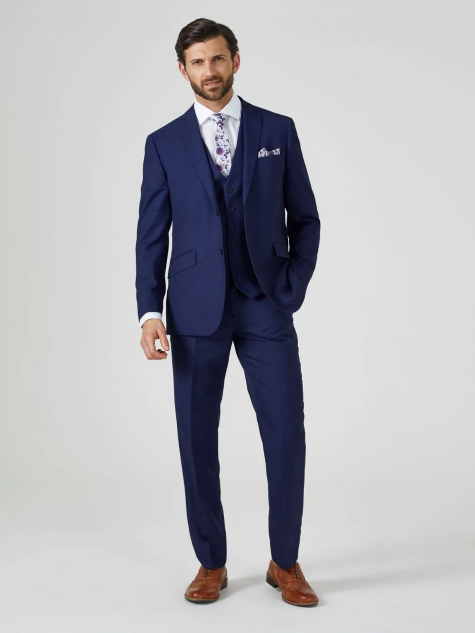 Donkerblauw - Tailored - Skopes Harcourt kostuumjasje