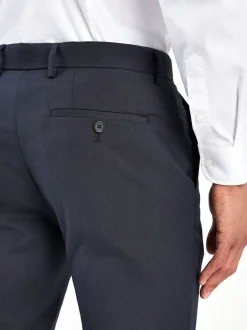 Donkerblauw - Tailored fit - Chique stretchy broek