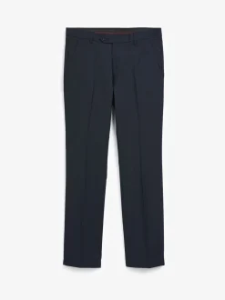 Donkerblauw - Tailored fit - Chique stretchy broek