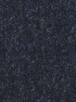 Donkerblauw - Tailored Fit Signature Abraham Moon 100% British Wool Donegal Suit Jacket