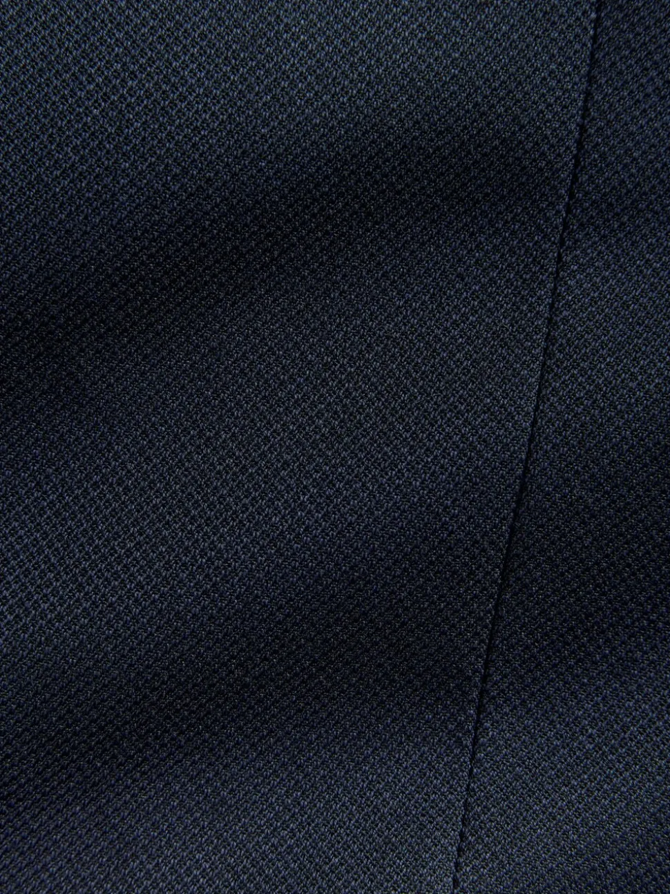 Donkerblauw - Tailored fit - Kostuum met textuur: colbert