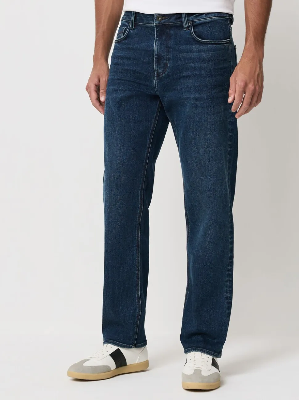 Donkerblauw - ThermoGen - Straight fit - Motionflex jeans