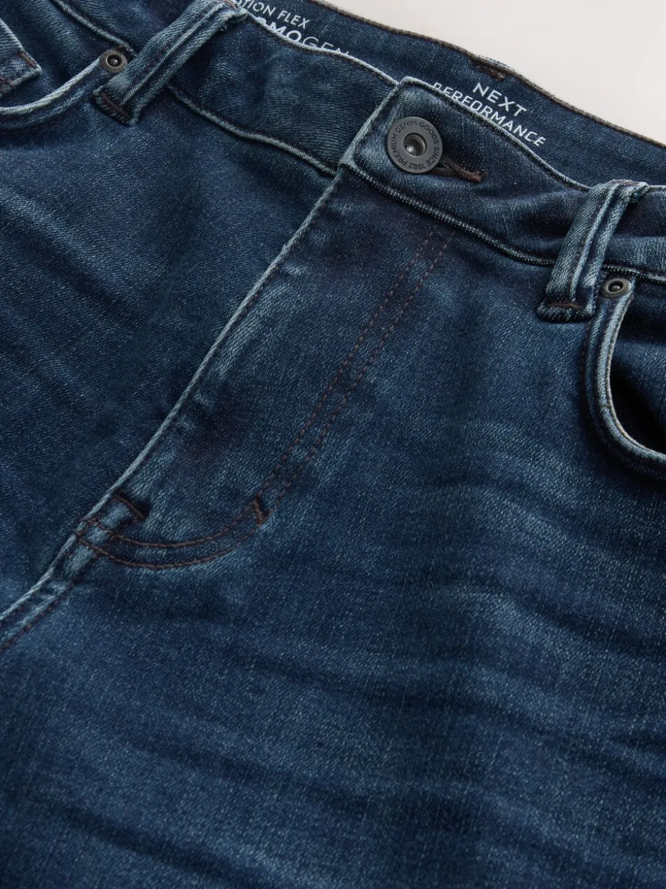 Donkerblauw - ThermoGen - Straight fit - Motionflex jeans