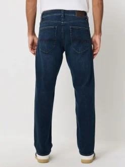 Donkerblauw - ThermoGen - Straight fit - Motionflex jeans