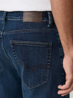 Donkerblauw - ThermoGen - Straight fit - Motionflex jeans