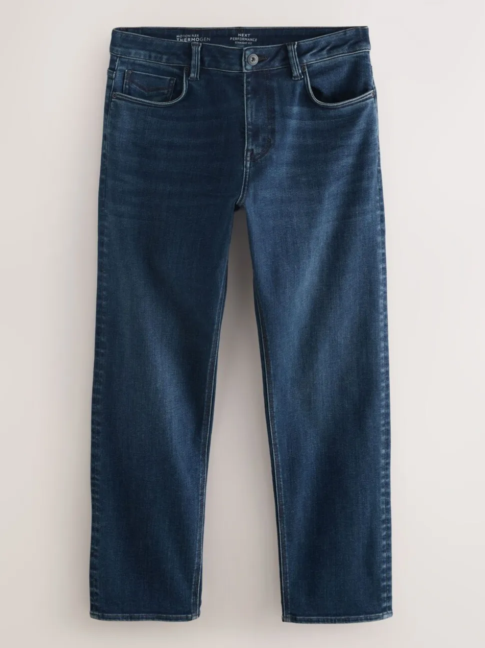 Donkerblauw - ThermoGen - Straight fit - Motionflex jeans