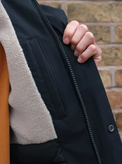Donkerblauw - ThermoGen Parka Jack met Borg voering